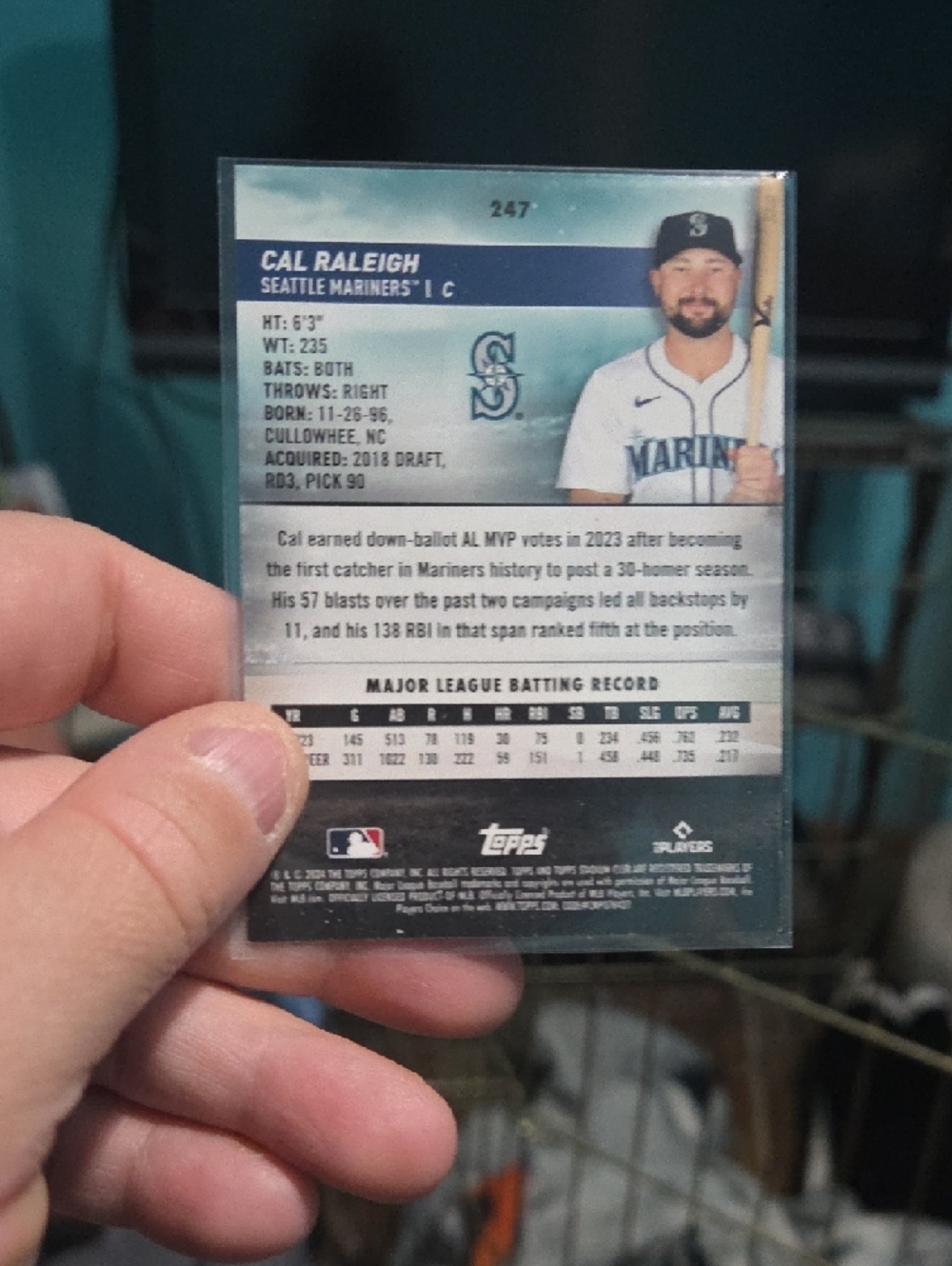 Seattle Mariners Baseball Trading Card - Red Insert - Picture 3 of 3